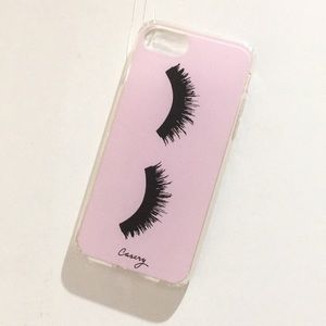 The Casery Iphone 7/6s/6 Case Pink Eyelash New